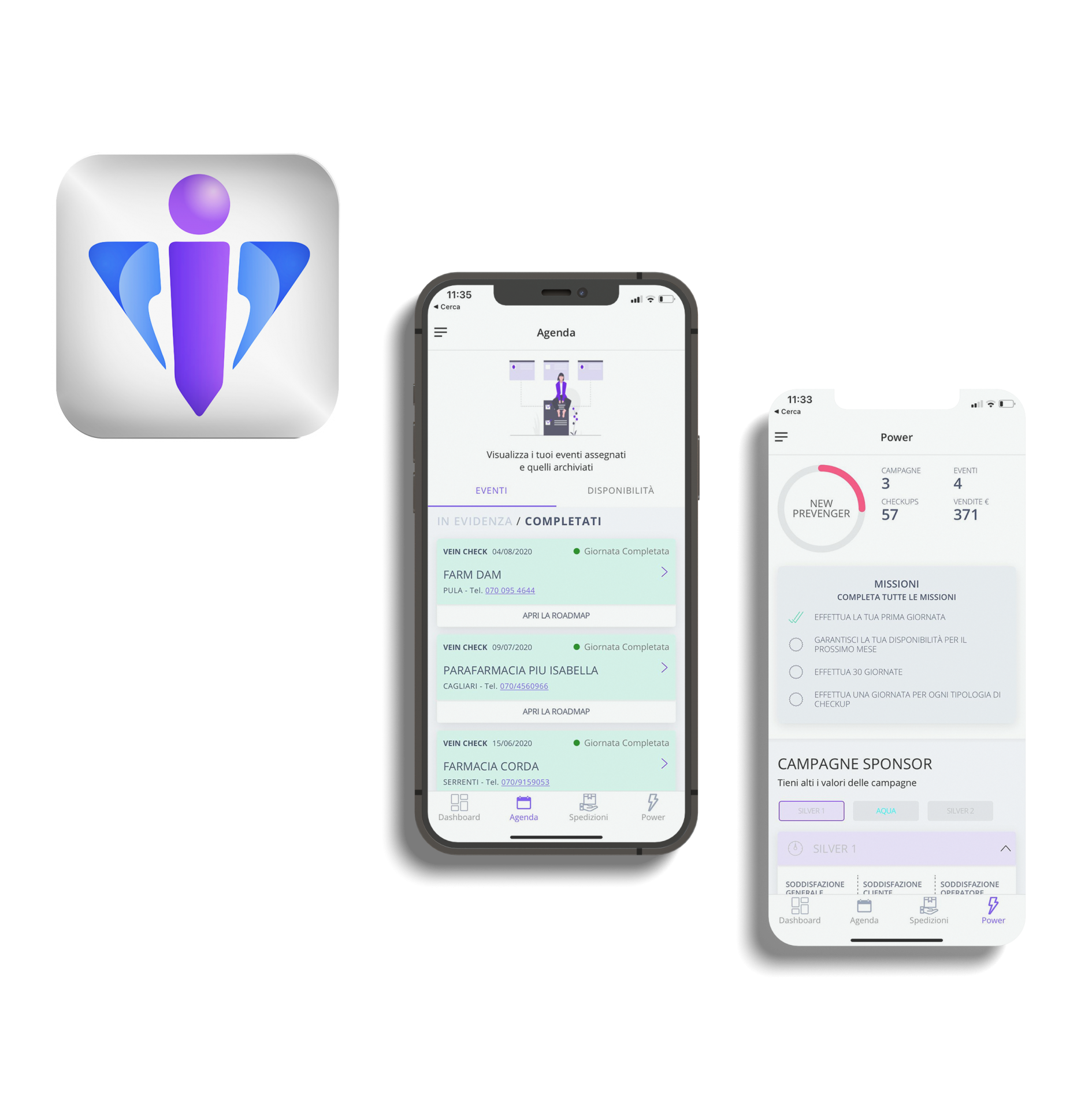 Smartphone_12_max_pro_and_two_screen_mockups Gruppo Specialisti Prevenzione